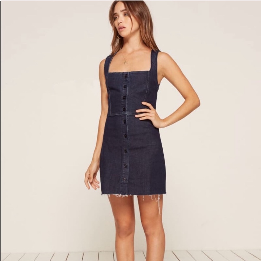 Reformation Denim Lars Dress